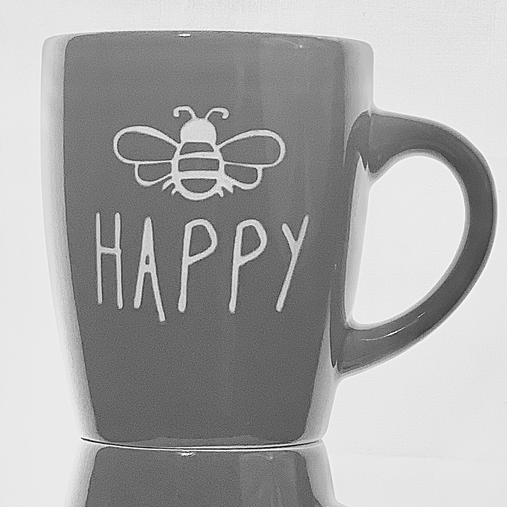 Be Happy Coffee Cup - 12 oz